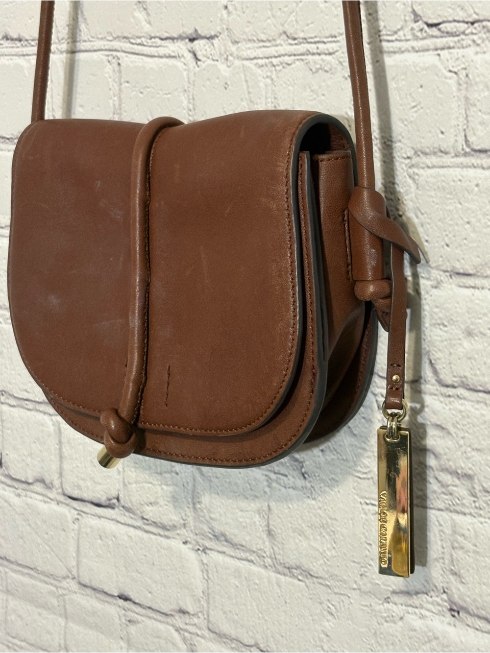 Soft Brown Leather Crossbody Saddle Bag - Versatile Everyday Style